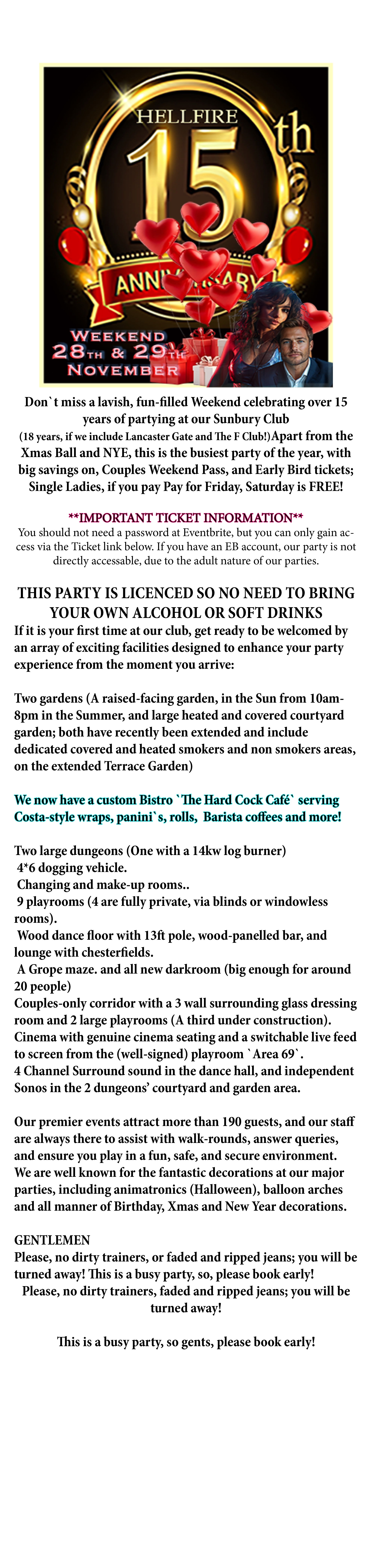 Happy Hours, details and tickets